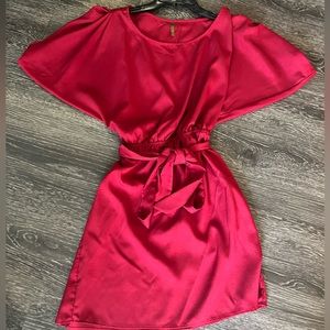 Red mini dress - peek-a-boo back